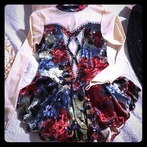 Kid’s ice skating competition dress ,small